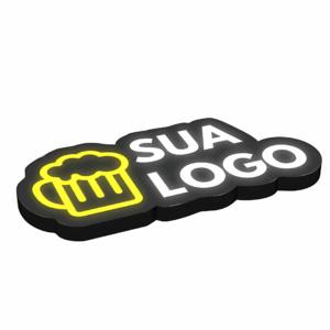 Luminária Personalizada 3D Com Led (Imagem SVG)