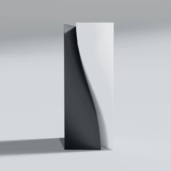 Kit 3 Vasos Minimalista - Preto e Branco - Imagem 2
